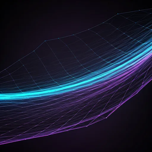 3D wireframe architectural mesh